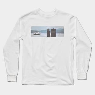 Ferry, Seagulls and Seaplane Scene, San Juan Islands, Pudget Sound, 1997 Long Sleeve T-Shirt